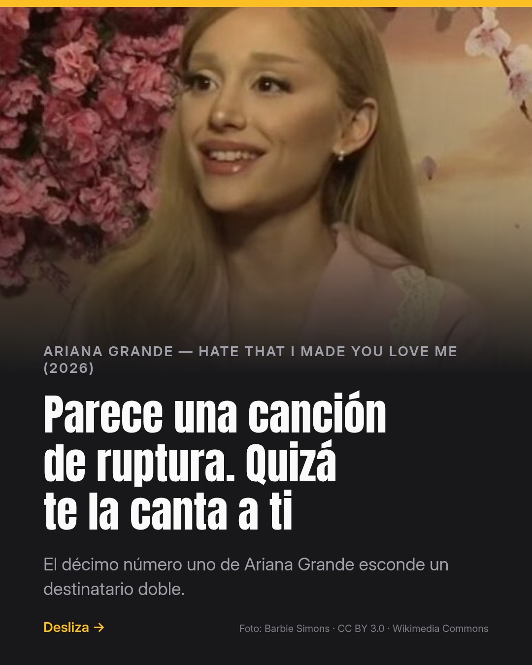 Ariana Grande — hate that i made you love me